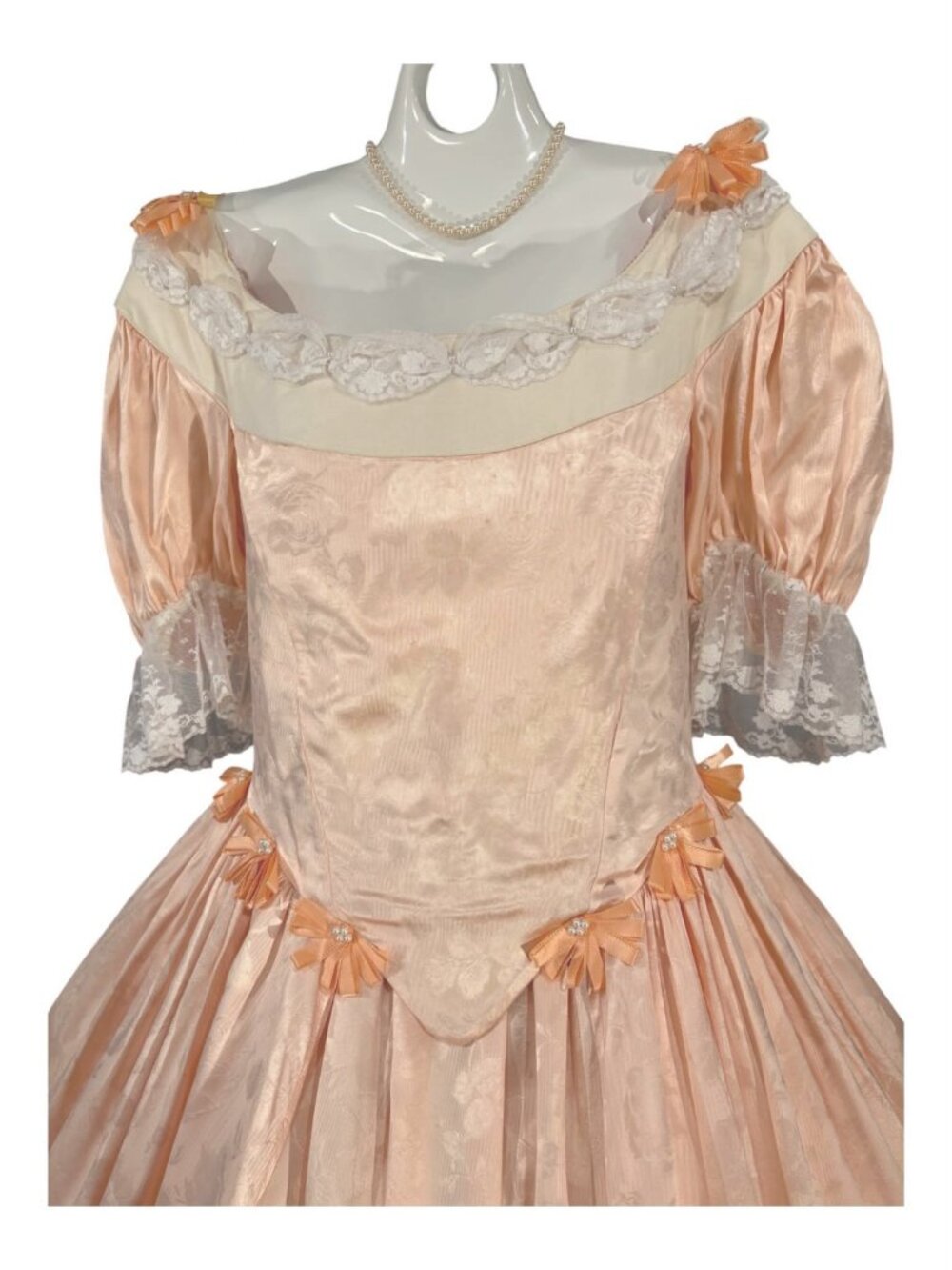 17th Century Style Ball Gown Costume Size 16 - 18 Peach